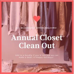 All reasonable offers are welcome!